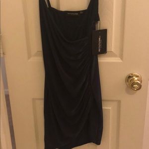 Navy Blue Body Con Dress